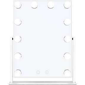 Essential makeupspejl m. LED lys