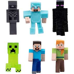 Goo Jit Zu Minecraft mini strækfigur - flere varianter - assorteret