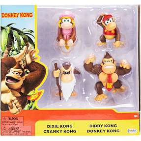 Donkey Kong figursæt 4-pak