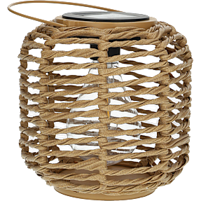 Karla solar lanterne H: 27,5 cm - natur