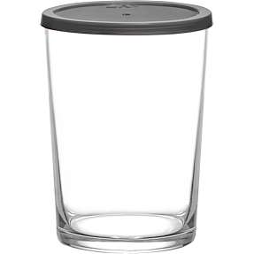 Opbevaringsglas med låg - Ø: 12 cm