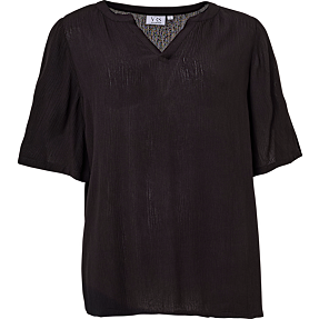 VRS dame crepe bluse str. M - sort