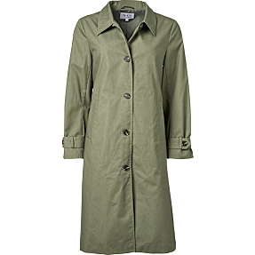 VRS dame trenchcoat str. S - oliven