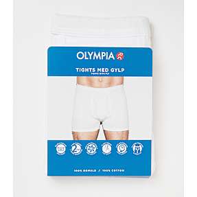 Olympia herre tights str. 2XL - hvid
