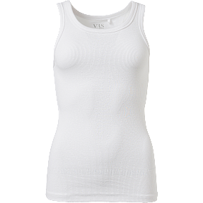 VRS dame basis tanktop str. S - hvid