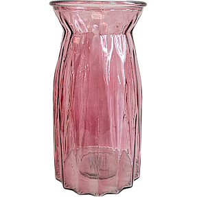Glasvase H: 20 cm - rosa