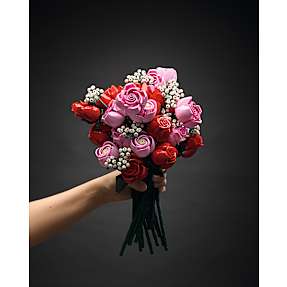 LEGO Botanicals buket m. røde roser 10328 + pink roser 10374