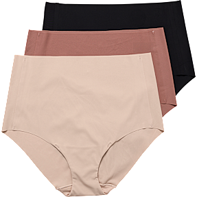 VRS dame 2-pak maxi trusser str. S - sort/beige/brun1