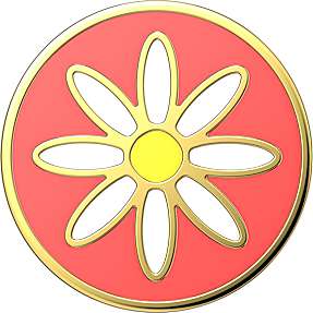 POPSOCKETS Enamel Quaint Daisy Coral