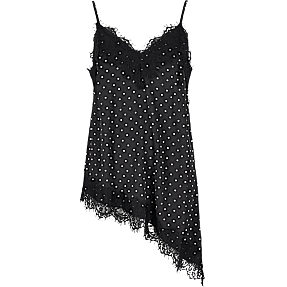 VRS dame top med blonde str. 2XL - sort