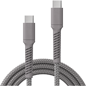 X2O Longlife 100W USB-C/C-kabel 2M - Titangrå
