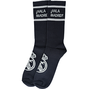 Real Madrid 2-pak strømper str. 43/46 - sort