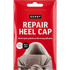 DERBY 2-pak Repair heel cap one size - hvid/sort