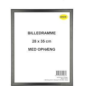 Ramme i sort - 28x35 cm