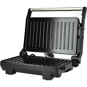Køkkenchef panini grill - sort/sølvfarvet