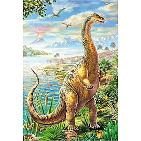 Schmidt Puzzles eventyr med dinosaurerne puslespil 3x48 brikker