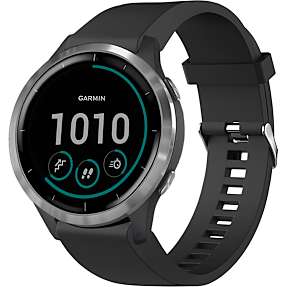 Fixed silikonerem til Garmin Smartwatch - sort