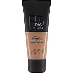 Matte + Poreless foundation 320 Natural Tan normalt til olieret hud
