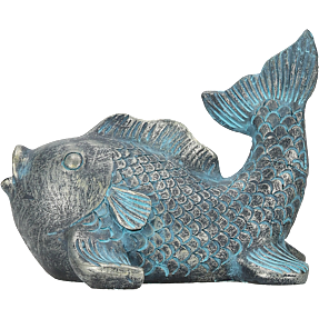 Salling solcelledrevet springvand - fisk