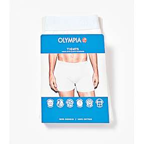 Olympia herre tights str. M - hvid