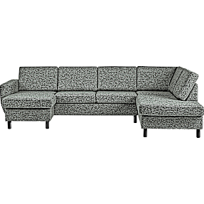 Rom Nordic venstrevendt U-sofa - grøn