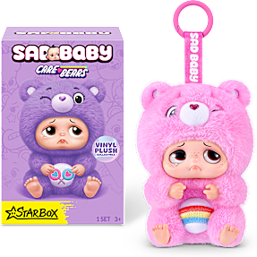 Starbox Sad Baby Care Bears nøglering - flere varianter - assorteret