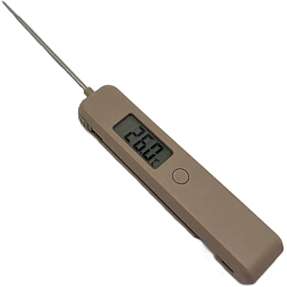 Salling termometer med foldbar spyd - beige