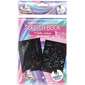 Danpen Junior scratch book - unicorn