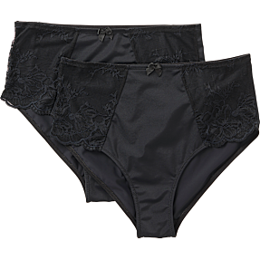 VRS dame 2-pak maxi trusser str. L - sort
