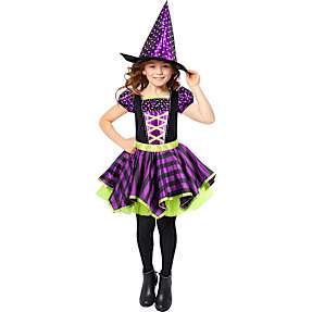 Halloween neonheks kostume str. 128