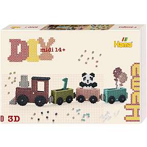 Hama Art midi 3D fødselsdagstog