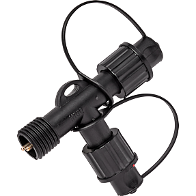 Q-line T-connecter samlingsstykke - sort