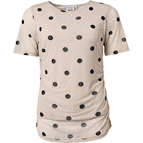 VRS dame T-shirt med mesh str. XL - beige