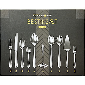 Køkkenchef Premium bestiksæt 65 dele - rustfrit stål