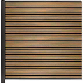 Hortus Riva tillægselement - teak/sort vandret