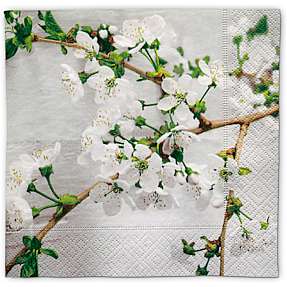 Mønstrede servietter 33x33 cm 20-pak