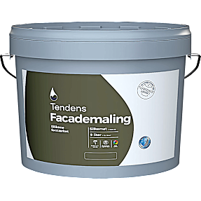 Tendens facademaling silkemat 10 9 liter - hvid