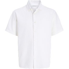 JJ REBEL herre kortærmet skjorte str. M - hvid