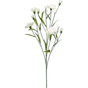 Nellike creme kunstig blomsterstilk