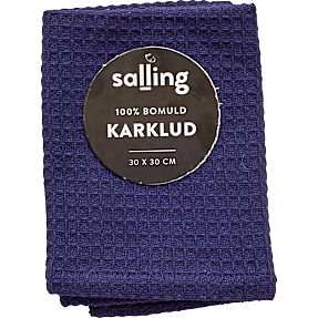 Salling karklud - mørkeblå