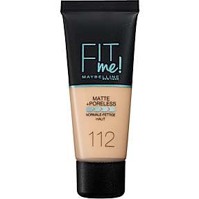 Matte + Poreless foundation 112 Soft Beige normalt til olieret hud