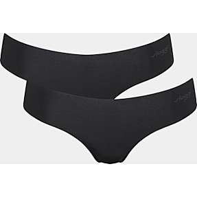 Sloggi dame 2-pak g-streng micro str. M - sort