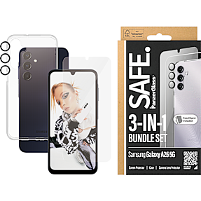 PanzerGlass SAFE 3-i-1 beskyttelsessæt Samsung Galaxy A25