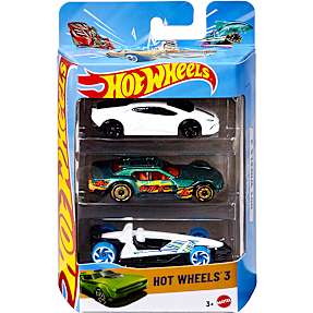 Hot Wheels legetøjsbiler 3-pak - flere varianter - assorteret