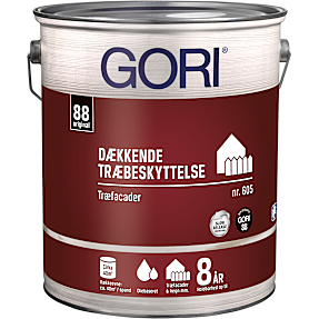 Gori 605 dækkende træbeskyttelse 5 liter - RAL 9010