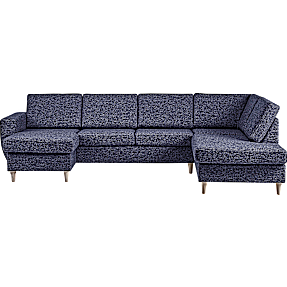 Rom Nordic venstrevendt U-sofa - navy