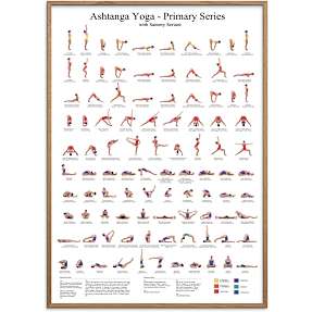 Yoga poses - 50x70 cm