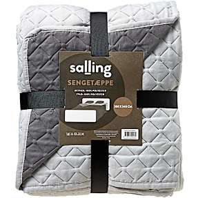 Salling sengetæppe 200x240 cm - grå