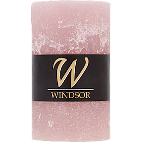Windsor rustikt bloklys 7x12 cm - lyngfarvet