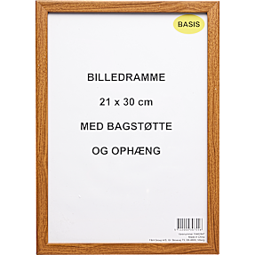 Ramme i egetræslook - 21x30 cm